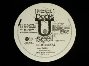 画像1: Double Front Project Remix  Feat. Izumi Sakai - Don't U See(MINT-/MINT-) / 1997 JAPAN ORIGINAL Used 12"