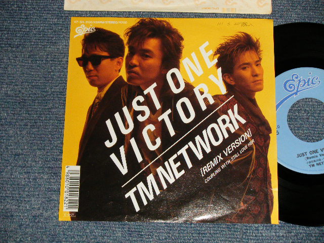 TM ネットワーク TM NETWORK - A)JUST ONE VICTORY  B)STILL LOVE HER (Ex/Ex+++, Ex+) /1989 JAPAN ORIGINAL Used 7
