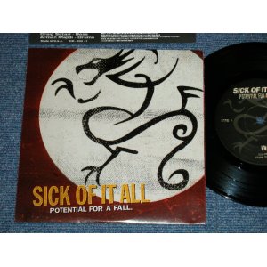 画像: シック・オブ・イット・オール SICK OF IT ALL - POTENTIAL FOR A FALL (MINT-/MINT-) / 1998 JAPAN ORIGINAL "INDIES"  Used 7" EP 