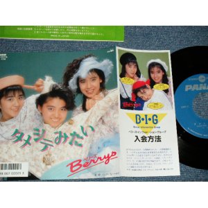 画像: ベリーズ BERRYS - タメシテみたい( MINT/MINT)  / 1986 JAPAN ORIGINAL  Used 7" Single 