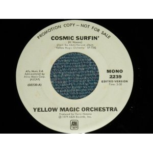 画像: YMO YELLOW MAGIC ORCHESTRA  - COSMIC SURFIN' (MONO / STEREO) (Ex++)  / 1979 US AMERICA ORIGINAL Used 7" Single 