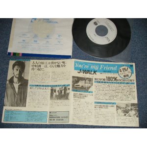 画像: J-WALK - A) ユア・ミ。フレンド YOU'RE MY FRIEND  B) ワンス・イン・マイ・ライフ  ONCE IN MY LIFE (Ex++/Ex++ WOFC)  / 1985 JAPAN ORIGINAL "PROMO ONLY" Used 7" Single 