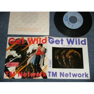 画像: TM ネットワーク TM NETWORK - A) GET WILD  B) FIGHTING (MINT/MINT) / 1987 JAPAN ORIGINAL Used 7" 45 Single 