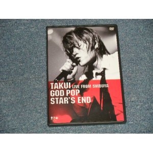 画像:  TAKUI 中島卓偉 - GOD POP STAR'S END (MINT/MINT) / 2003 JAPAN ORIGINAL Used DVD