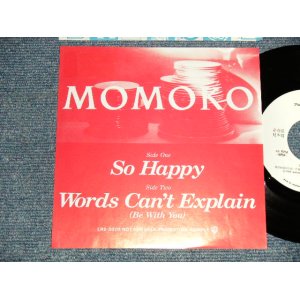 画像: MOMOKO (鈴木桃子) - A) So Happy  B) WORDS CAN'T EXPLAIN (MINT-/MINT-) /1989 JAPAN ORIGINAL "PROMO ONLY" Used 7" シングル