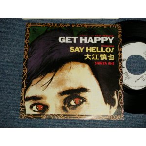 画像: 大江慎也 SHINYA OHE (ROOSTERZ) - GET HAPPY  B) SAY HELLO (Ex++/MINT WOBC) /  1989 JAPAN ORIGINAL "WHITE LABEL PROMO" Used 7" シングル