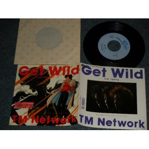 画像: TM NETWORK - A) GET WILD  テレビアニメ『シティーハンター』のエンディングテーマ B) FIGHTING (Ex+++/MINT-) /1987 JAPAN ORIGINAL Used 7" Single 