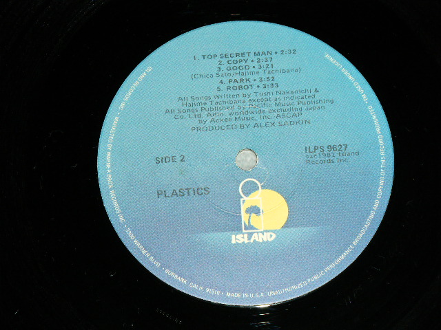 画像: プラスチックス PLASTICS - PLASTICS  / 1981 US AMERICA ORIGINAL Used  LP  