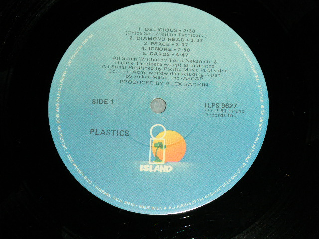 画像: プラスチックス PLASTICS - PLASTICS  / 1981 US AMERICA ORIGINAL Used  LP  