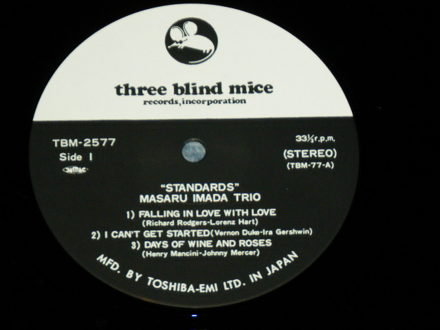 画像: 今田勝トリオ MASARU IMADA TRIO  - STANDARD / 1976 JAPAN ORIGINAL Used LP with OBI 