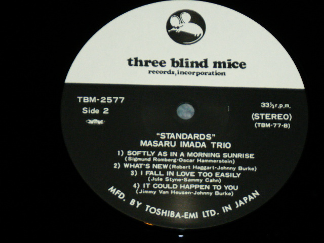 画像: 今田勝トリオ MASARU IMADA TRIO  - STANDARD / 1976 JAPAN ORIGINAL Used LP with OBI 
