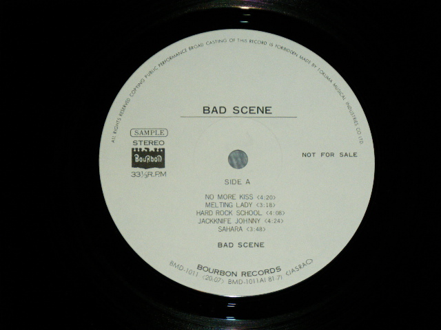 画像: バッド・シーン BAD SCENE  - BAD SCENE / 1981  JAPAN  ORIGINAL "PROMO" Used LP with OBI 