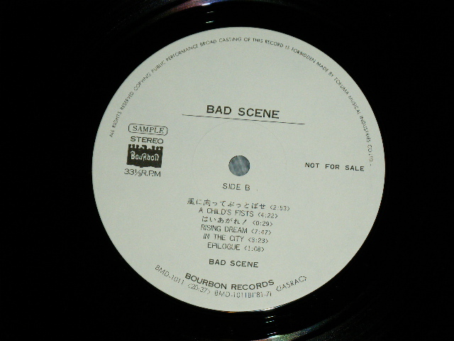 画像: バッド・シーン BAD SCENE  - BAD SCENE / 1981  JAPAN  ORIGINAL "PROMO" Used LP with OBI 