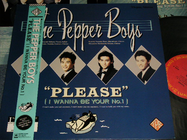 画像1: The PEPPER BOYS ペッパー・ボーイズ - PLEASE (MINT-/MINT) / 1988 JAPAN ORIGINAL Used LP with OBI