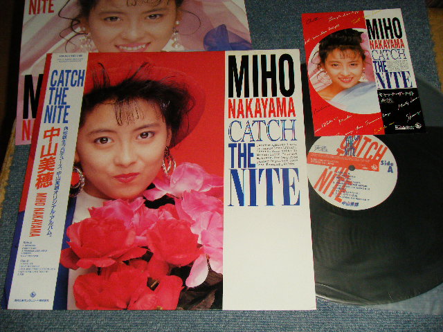 画像1: 中山美穂 MIHO NAKAYAMA - CATCH THE NIGHT (With STICKER)( MINT-/MINT-)  / 1988 JAPAN ORIGINAL Used  LP with OBI オビ付